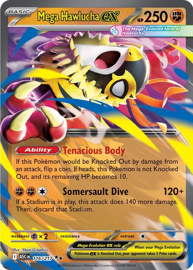 Mega Hawlucha ex (116/217) [Mega Evolution: Ascended Heroes] | Card Citadel