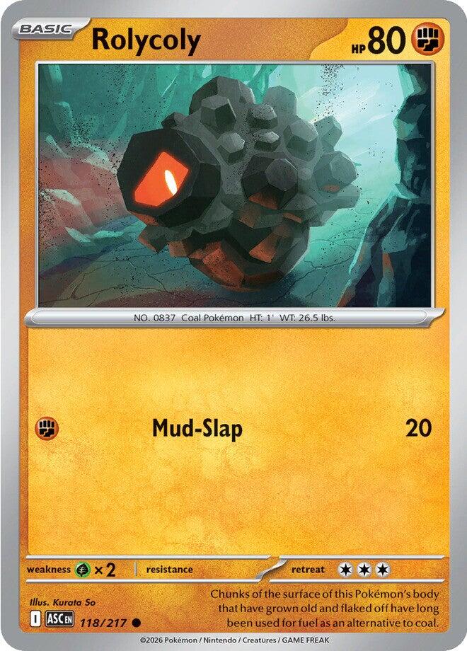 Rolycoly (118/217) [Mega Evolution: Ascended Heroes] | Card Citadel