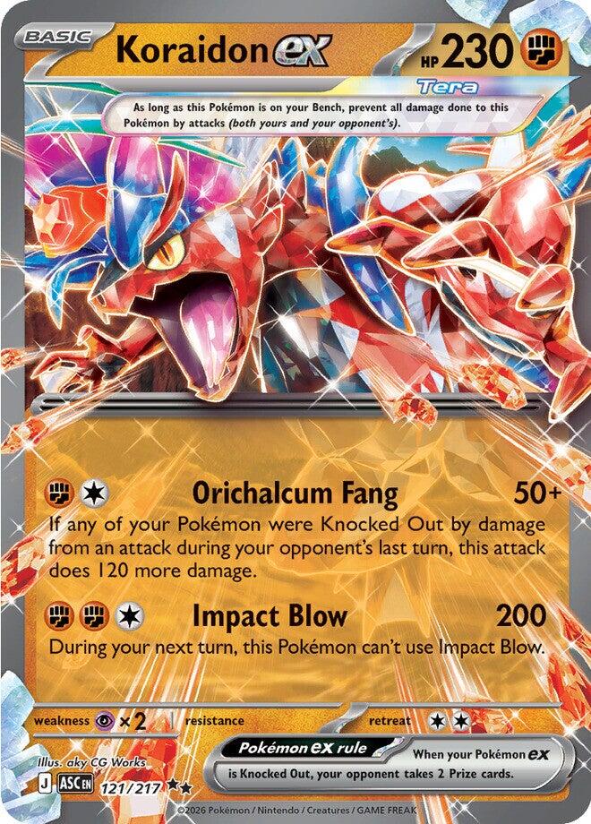Koraidon ex (121/217) [Mega Evolution: Ascended Heroes] | Card Citadel