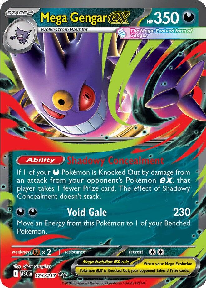 Mega Gengar ex (125/217) [Mega Evolution: Ascended Heroes] | Card Citadel