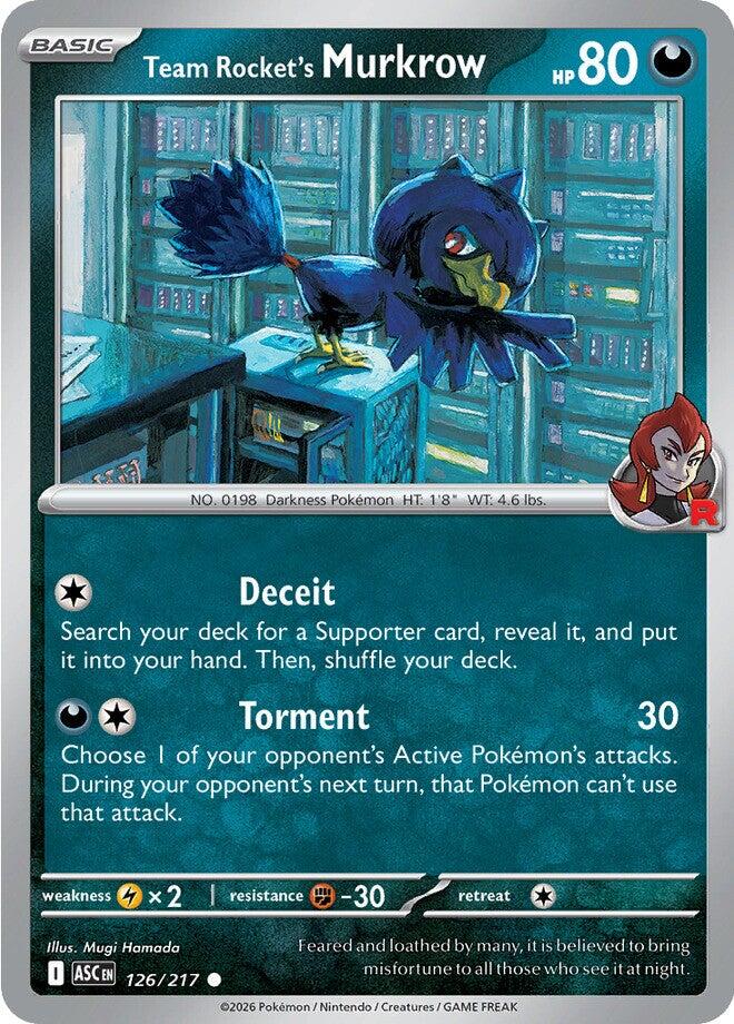 Team Rocket's Murkrow (126/217) [Mega Evolution: Ascended Heroes] | Card Citadel