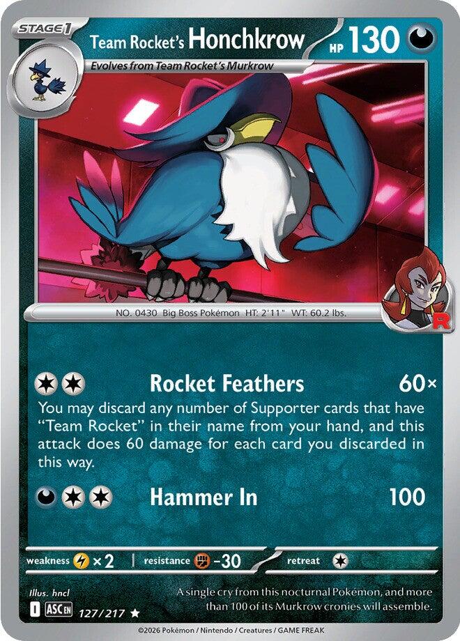 Team Rocket's Honchkrow (127/217) [Mega Evolution: Ascended Heroes] | Card Citadel
