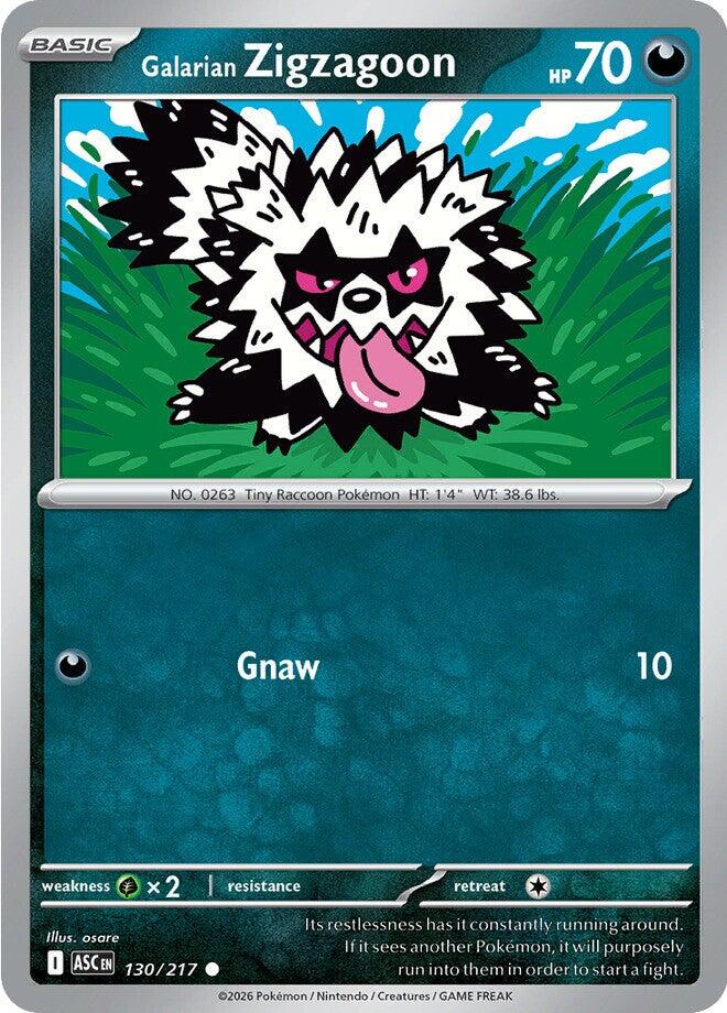 Galarian Zigzagoon (130/217) [Mega Evolution: Ascended Heroes] | Card Citadel