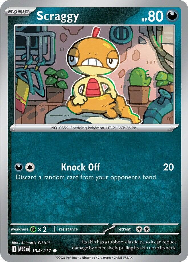 Scraggy (134/217) [Mega Evolution: Ascended Heroes] | Card Citadel