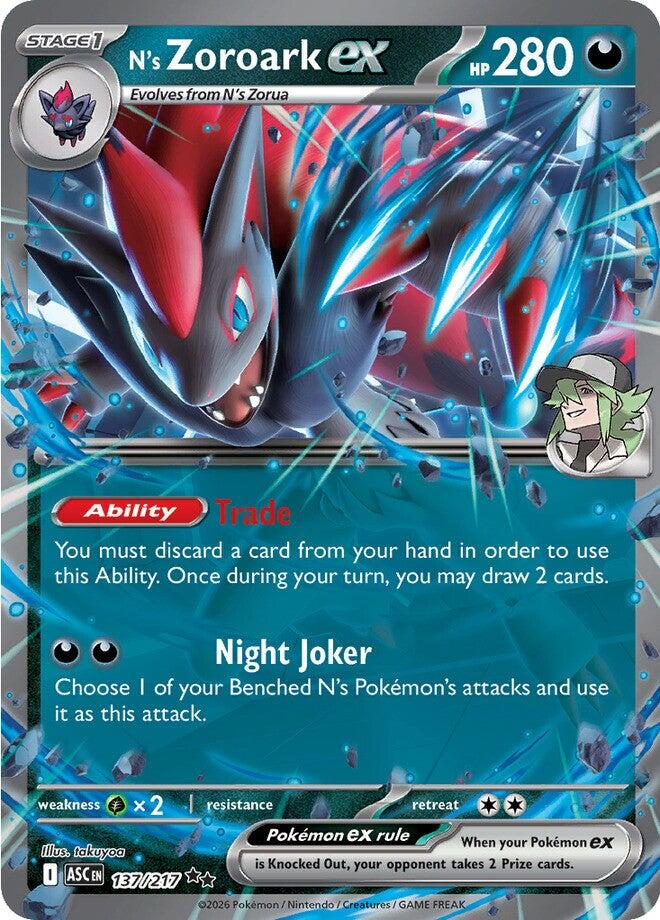 N's Zoroark ex (137/217) [Mega Evolution: Ascended Heroes] | Card Citadel