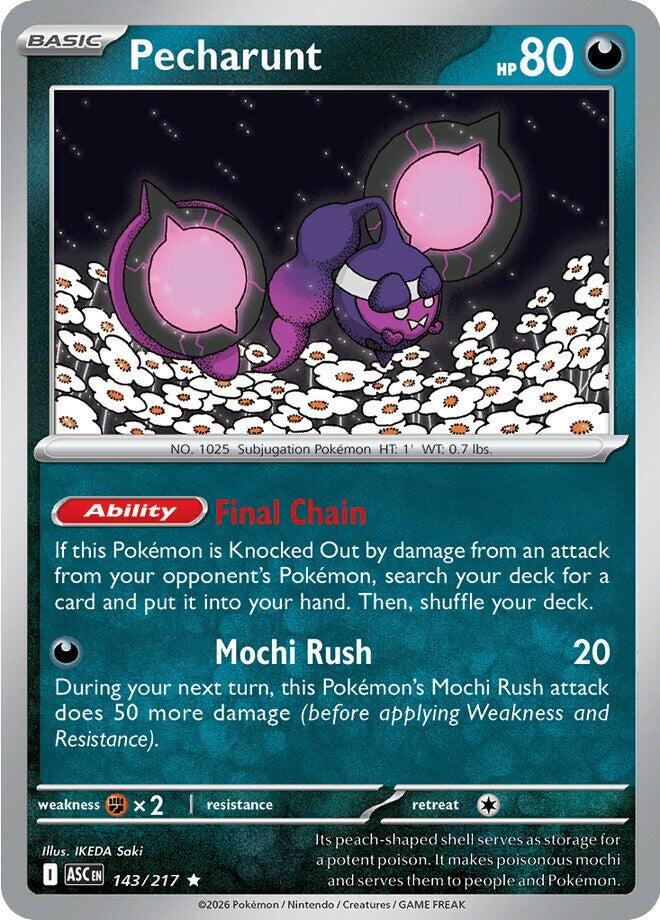 Pecharunt (143/217) [Mega Evolution: Ascended Heroes] | Card Citadel