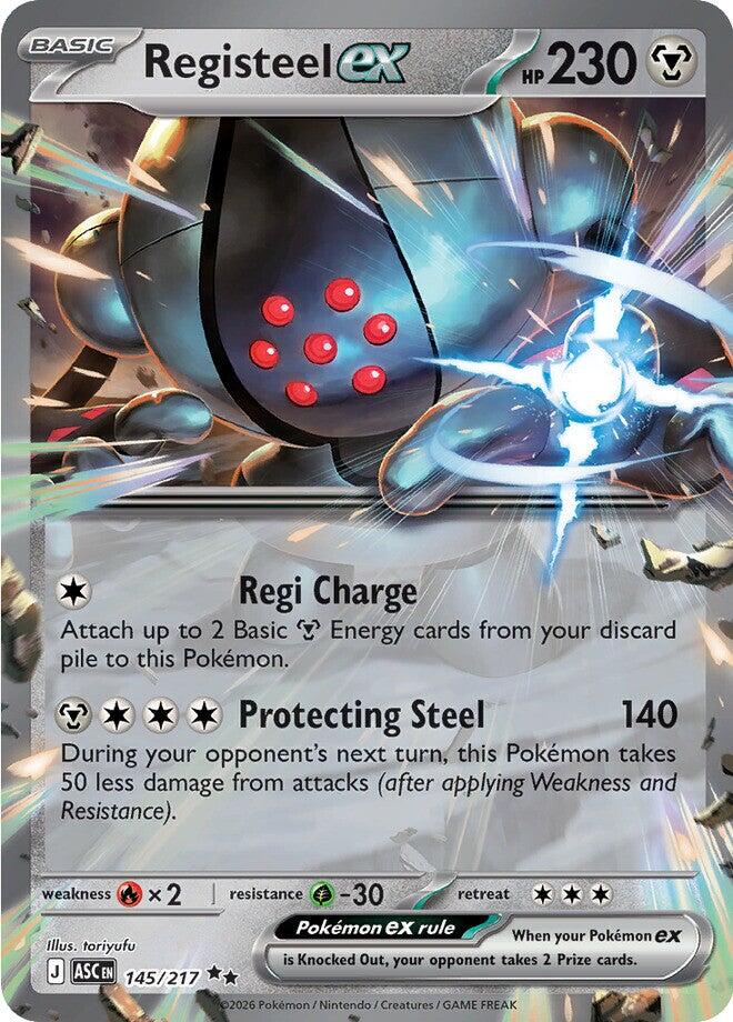 Registeel ex (145/217) [Mega Evolution: Ascended Heroes] | Card Citadel