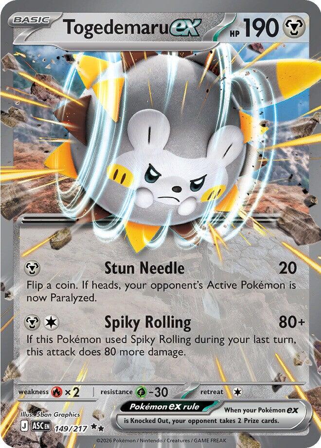 Togedemaru ex (149/217) [Mega Evolution: Ascended Heroes] | Card Citadel