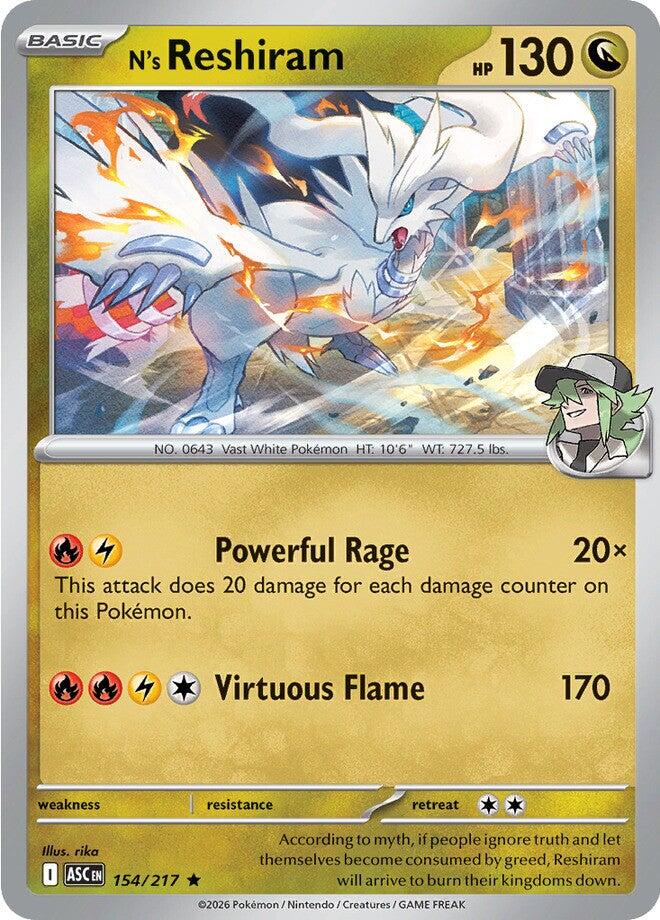 N's Reshiram (154/217) [Mega Evolution: Ascended Heroes] | Card Citadel