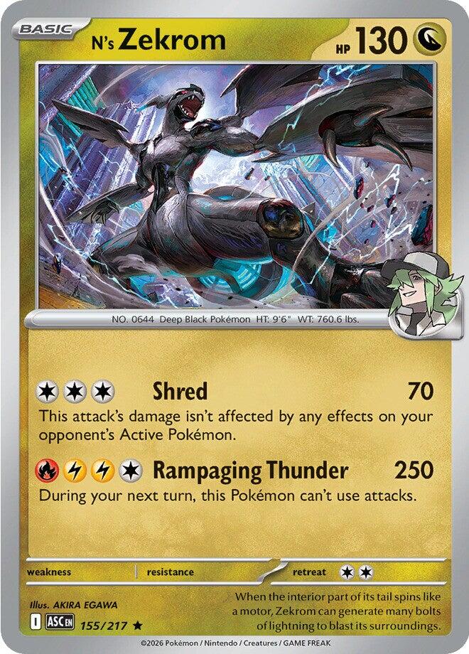 N's Zekrom (155/217) [Mega Evolution: Ascended Heroes] | Card Citadel