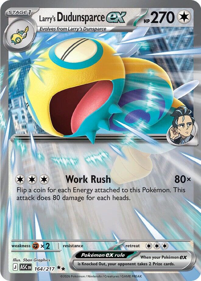 Larry's Dudunsparce ex (164/217) [Mega Evolution: Ascended Heroes] | Card Citadel