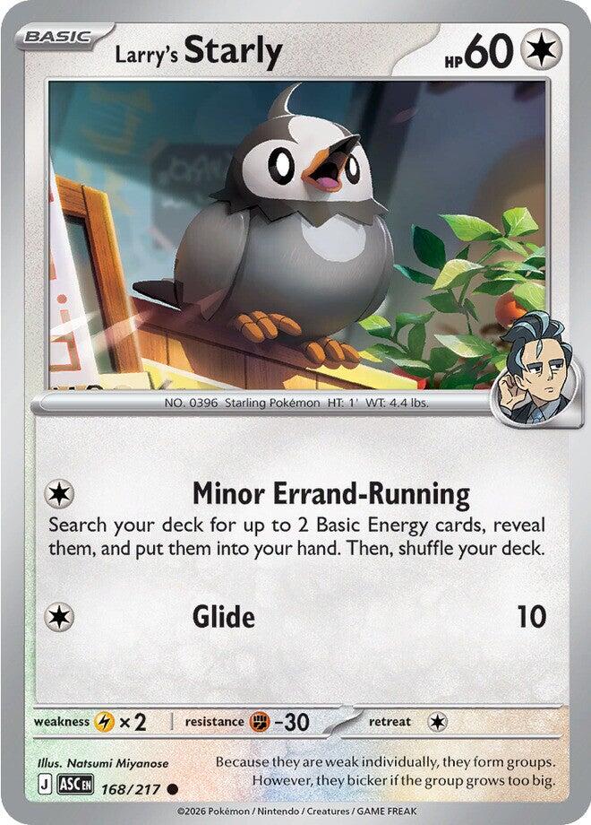 Larry's Starly (168/217) [Mega Evolution: Ascended Heroes] | Card Citadel