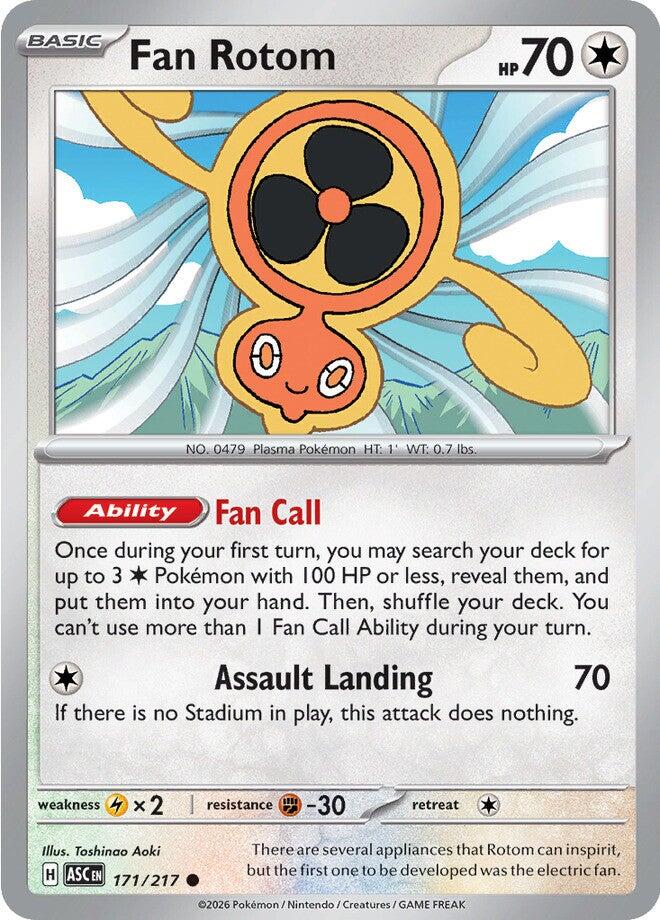 Fan Rotom (171/217) [Mega Evolution: Ascended Heroes] | Card Citadel