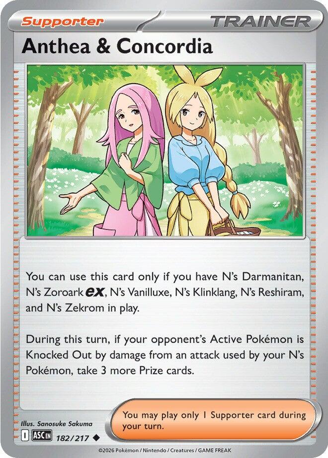 Anthea & Concordia (182/217) (Reverse Holo) [Mega Evolution: Ascended Heroes] | Card Citadel