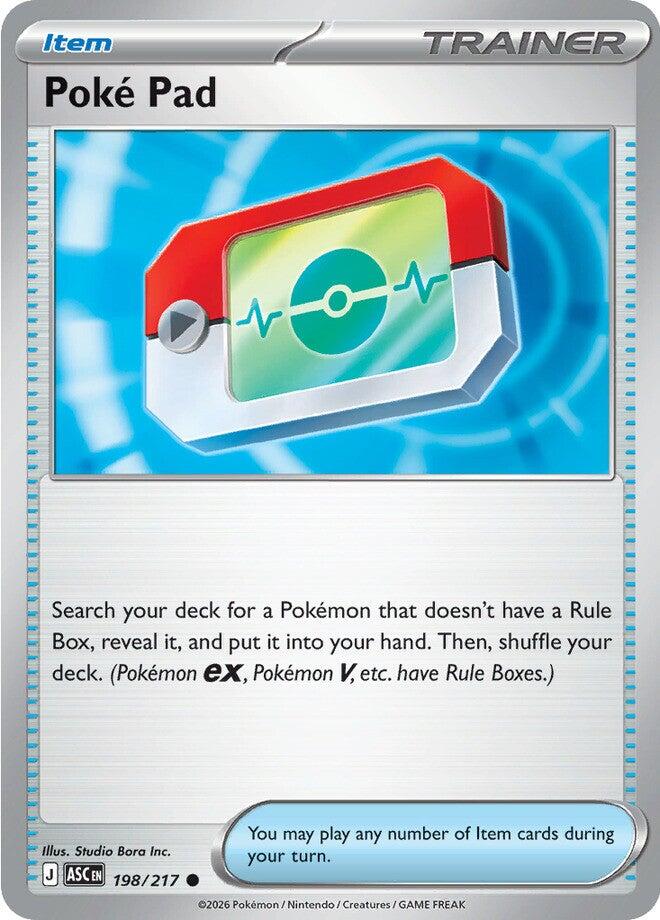 Poke Pad (198/217) (Reverse Holo) [Mega Evolution: Ascended Heroes] | Card Citadel