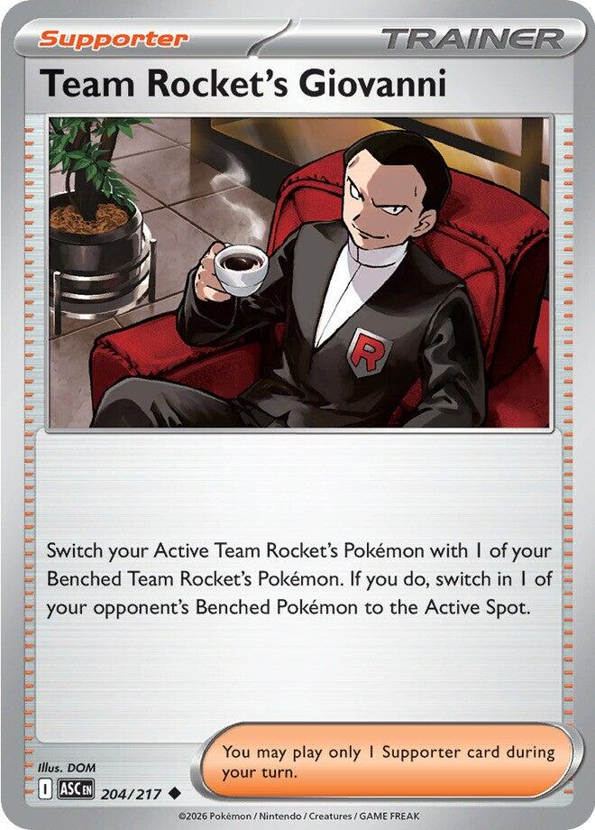 Team Rocket's Giovanni (204/217) [Mega Evolution: Ascended Heroes] | Card Citadel
