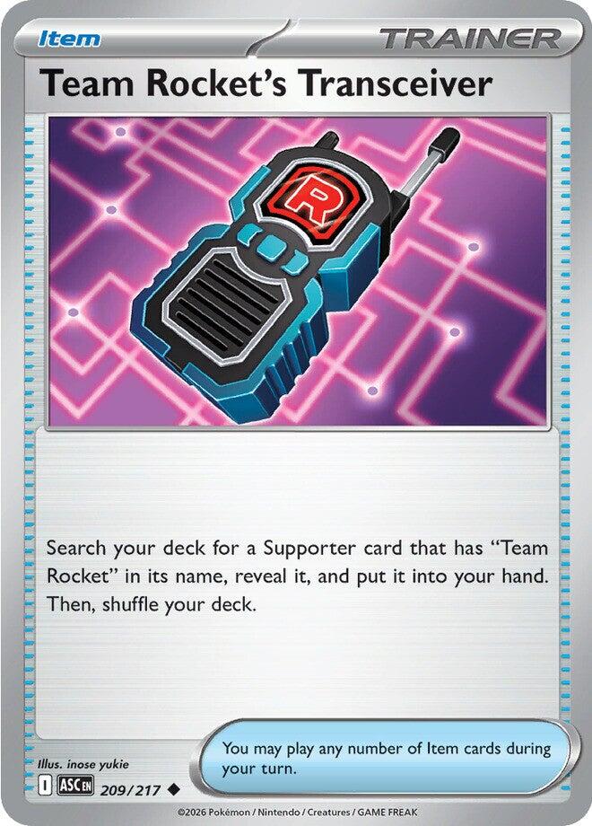 Team Rocket's Transceiver (209/217) [Mega Evolution: Ascended Heroes] | Card Citadel