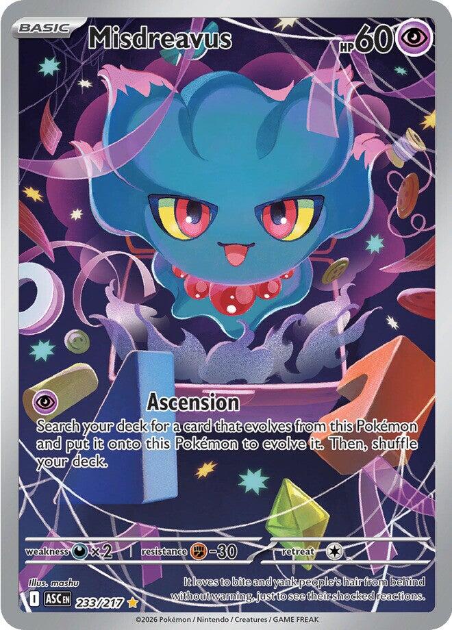 Misdreavus (233/217) [Mega Evolution: Ascended Heroes] | Card Citadel