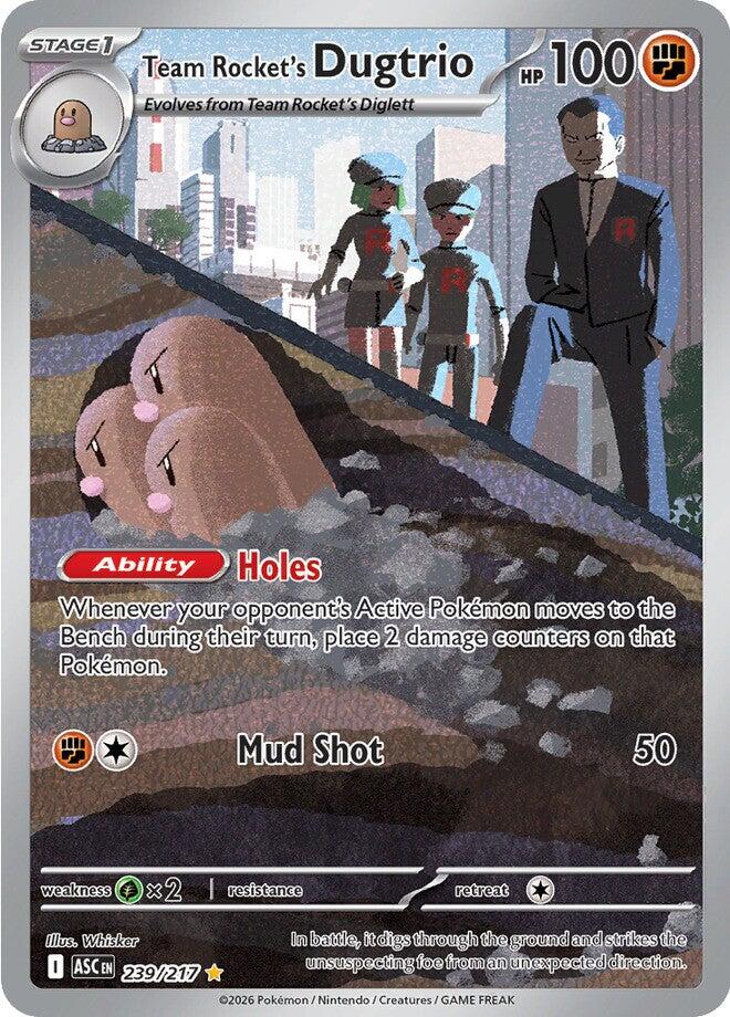 Team Rocket's Dugtrio (239/217) [Mega Evolution: Ascended Heroes] | Card Citadel