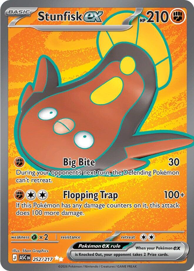 Stunfisk ex (252/217) [Mega Evolution: Ascended Heroes] | Card Citadel