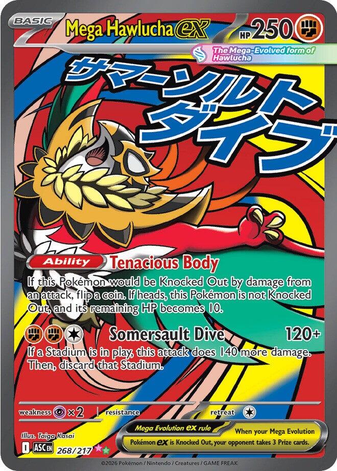 Mega Hawlucha ex (268/217) [Mega Evolution: Ascended Heroes] | Card Citadel