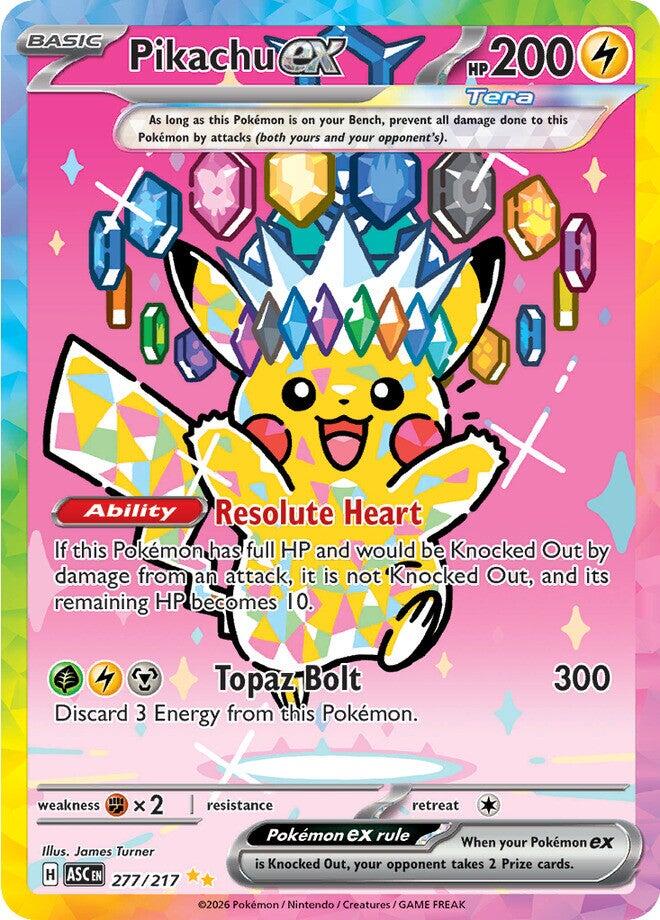 Pikachu ex (277/217) [Mega Evolution: Ascended Heroes] | Card Citadel