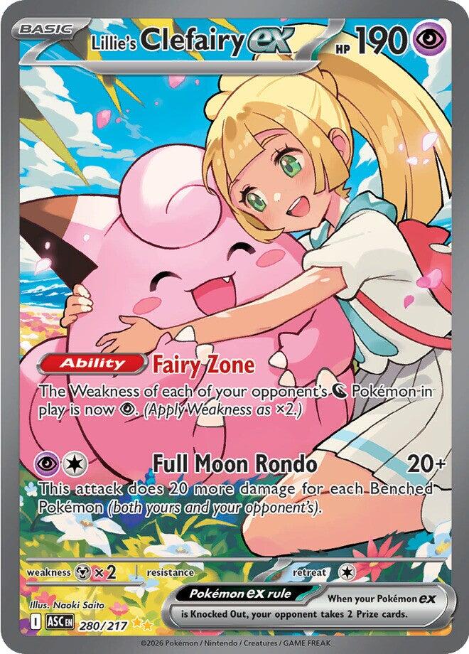 Lillie's Clefairy ex (280/217) [Mega Evolution: Ascended Heroes] | Card Citadel