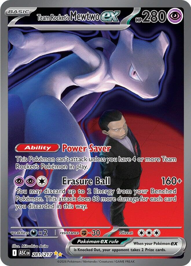 Team Rocket's Mewtwo ex (281/217) [Mega Evolution: Ascended Heroes] | Card Citadel
