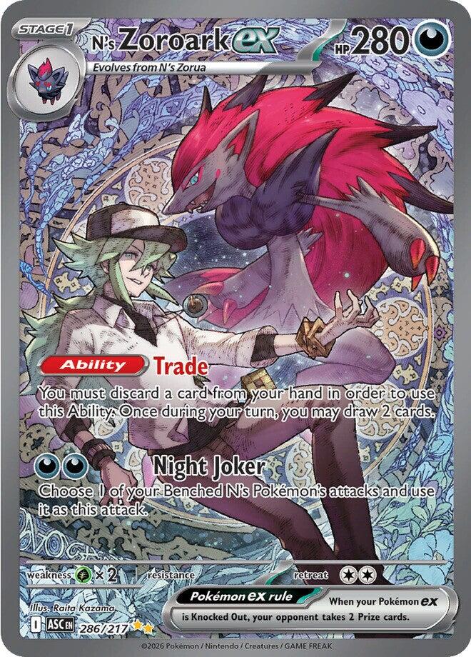 N's Zoroark ex (286/217) [Mega Evolution: Ascended Heroes] | Card Citadel