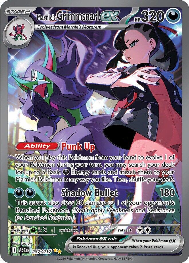 Marnie's Grimmsnarl ex (287/217) [Mega Evolution: Ascended Heroes] | Card Citadel