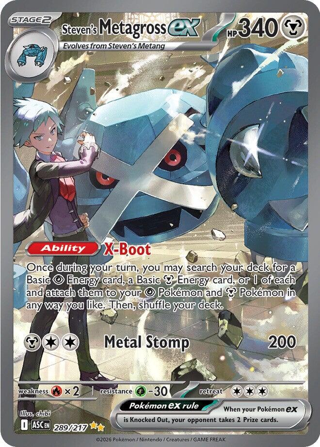 Steven's Metagross ex (289/217) [Mega Evolution: Ascended Heroes] | Card Citadel