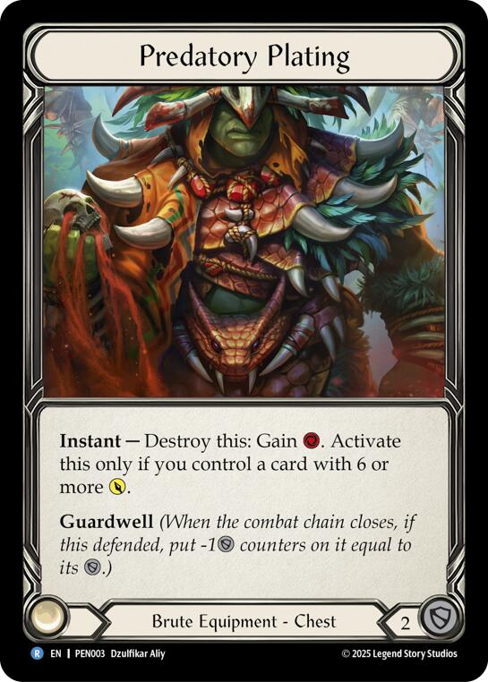 Predatory Plating [PEN003] (Compendium of Rathe) | Card Citadel