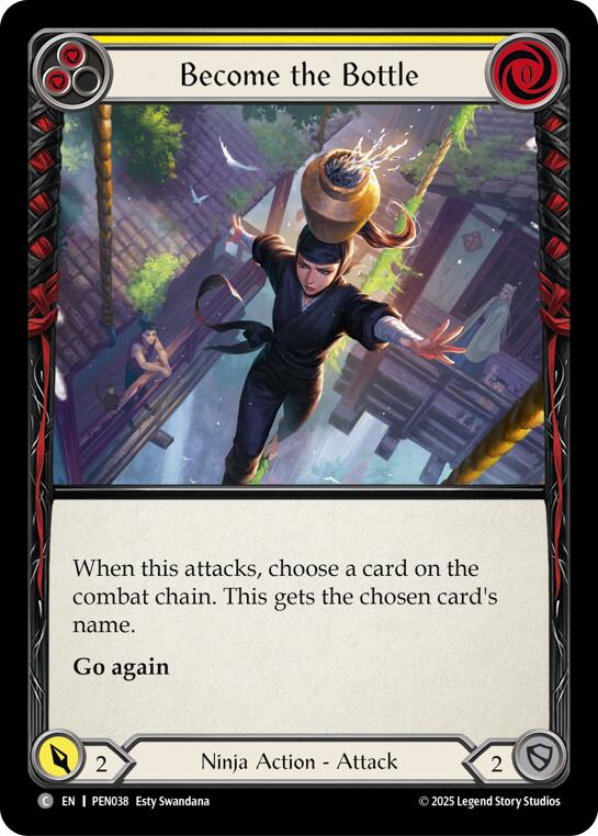 Become The Bottle (Yellow) (Regular) [PEN038] (Compendium of Rathe) | Card Citadel