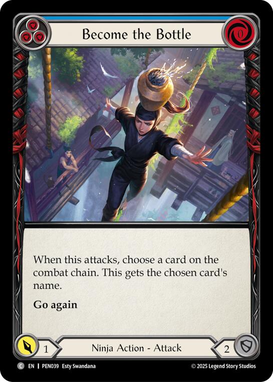 Become The Bottle (Blue) (Regular) [PEN039] (Compendium of Rathe) | Card Citadel