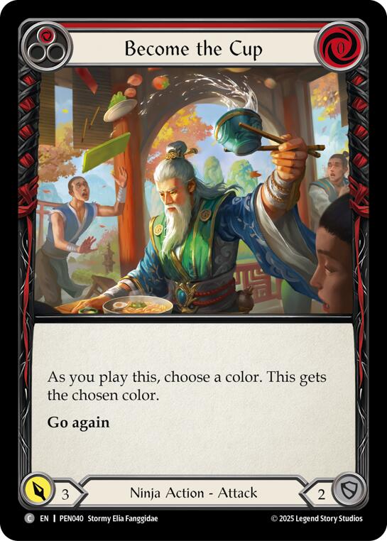 Become The Cup (Red) (Rainbow Foil) [PEN040] (Compendium of Rathe)  Rainbow Foil | Card Citadel
