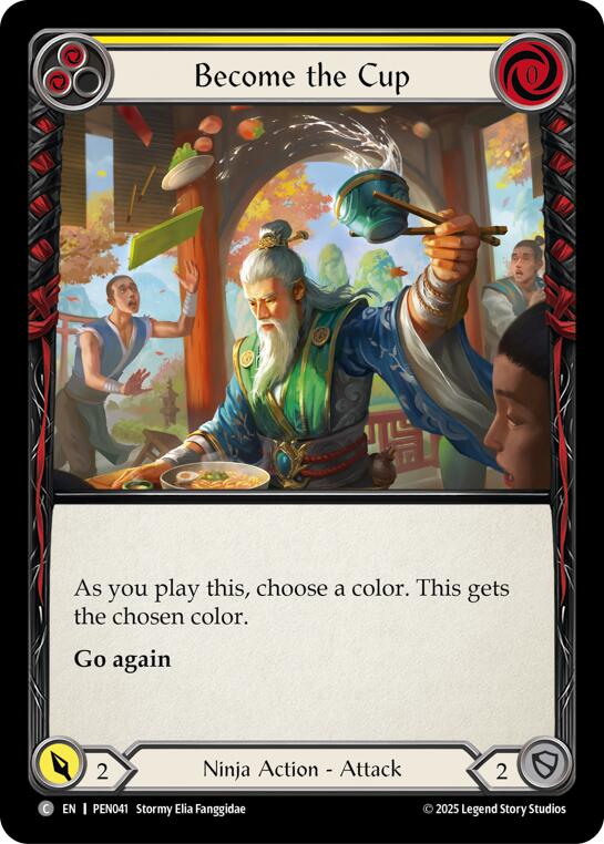 Become The Cup (Yellow) (Rainbow Foil) [PEN041] (Compendium of Rathe)  Rainbow Foil | Card Citadel