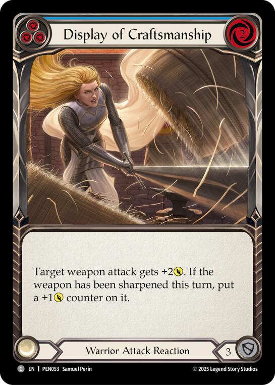 Display Of Craftsmanship (Blue) (Regular) [PEN053] (Compendium of Rathe) | Card Citadel