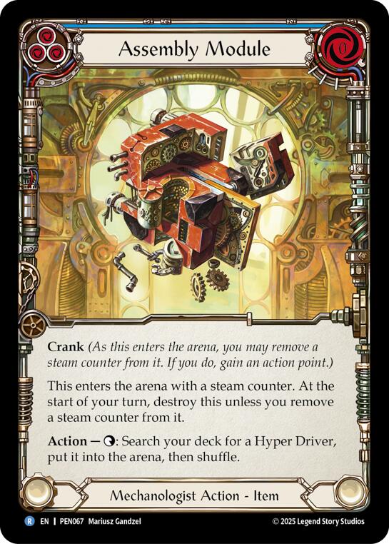 Assembly Module (Blue) (Regular) [PEN067] (Compendium of Rathe) | Card Citadel
