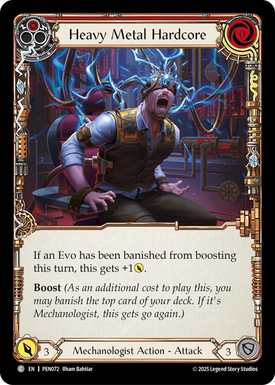 Heavy Metal Hardcore (Red) (Regular) [PEN072] (Compendium of Rathe) | Card Citadel