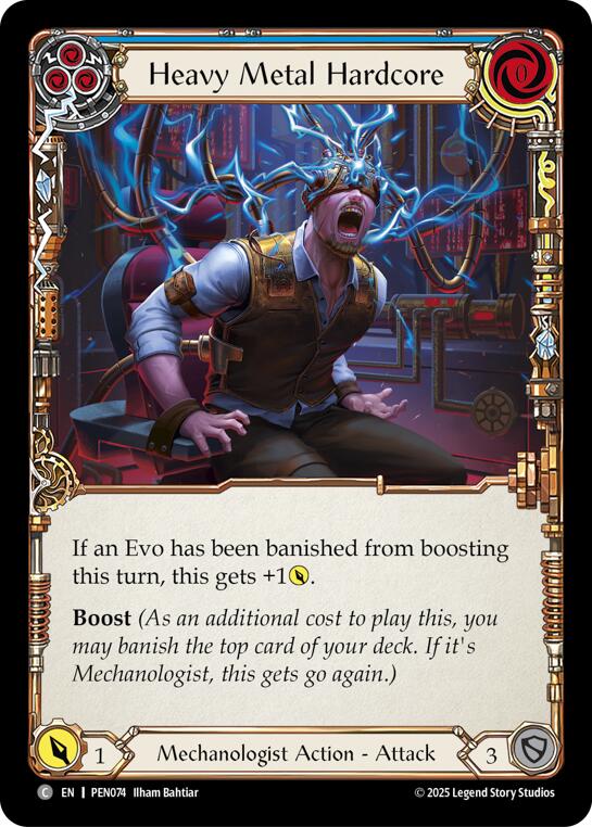 Heavy Metal Hardcore (Blue) (Regular) [PEN074] (Compendium of Rathe) | Card Citadel