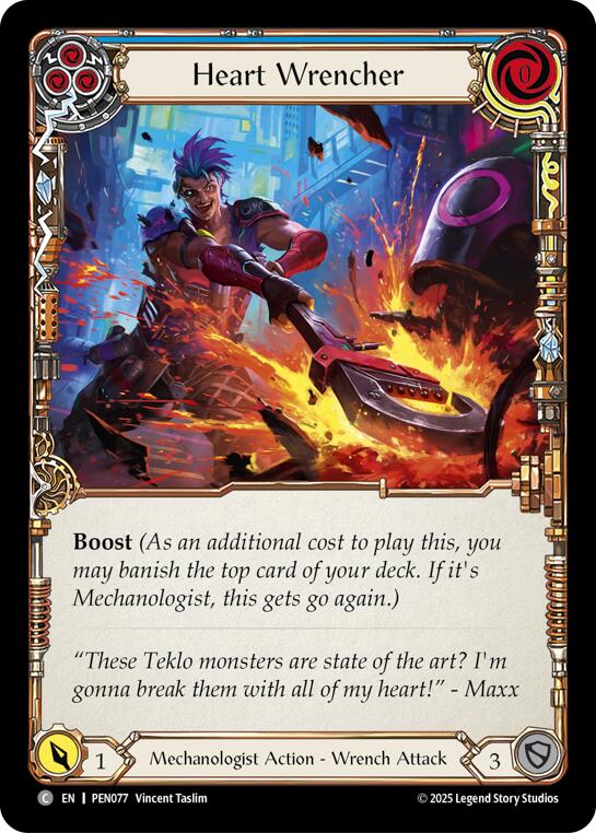 Heart Wrencher (Blue) (Regular) [PEN077] (Compendium of Rathe) | Card Citadel