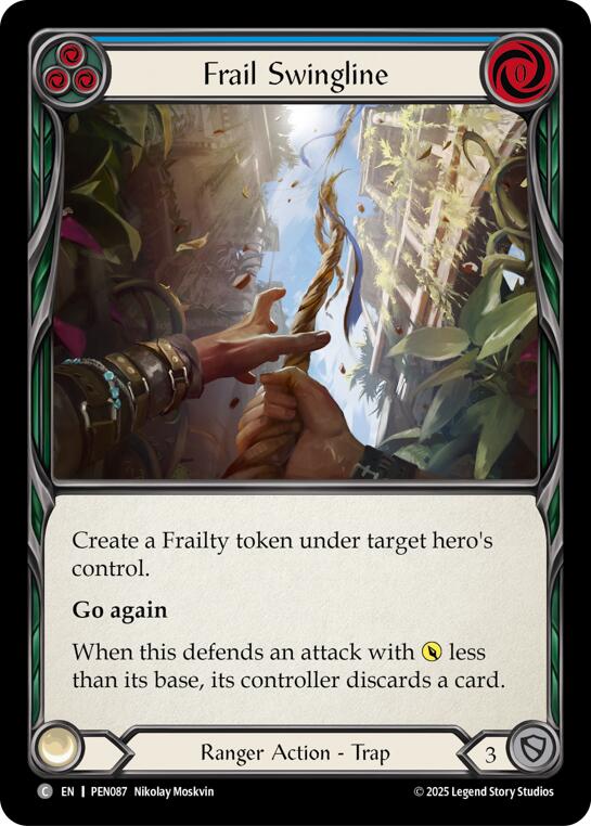 Frail Swingline (Blue) (Regular) [PEN087] (Compendium of Rathe) | Card Citadel