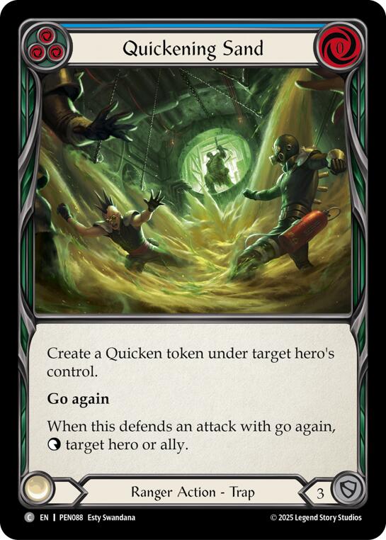 Quickening Sand (Blue) (Regular) [PEN088] (Compendium of Rathe) | Card Citadel
