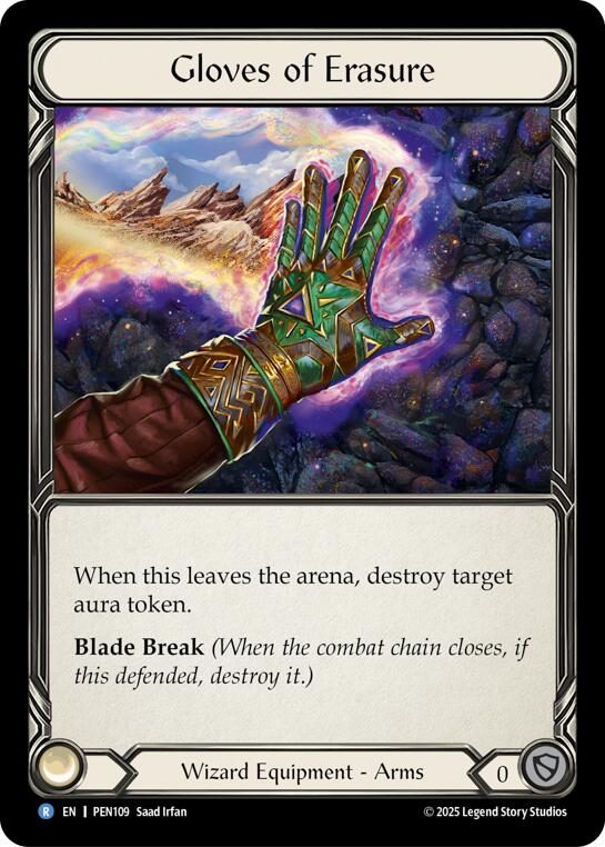 Gloves Of Erasure [PEN109] (Compendium of Rathe)  Cold Foil | Card Citadel