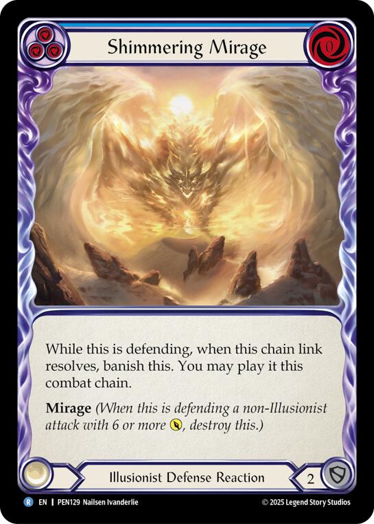 Shimmering Mirage (Blue) (Regular) [PEN129] (Compendium of Rathe) | Card Citadel
