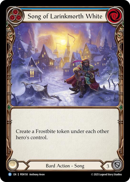 Song Of Larinkmorth White (Blue) (Regular) [PEN150] (Compendium of Rathe) | Card Citadel