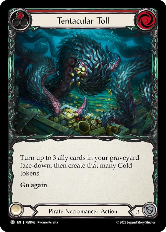 Tentacular Toll (Red) (Rainbow Foil) [PEN162] (Compendium of Rathe)  Rainbow Foil | Card Citadel