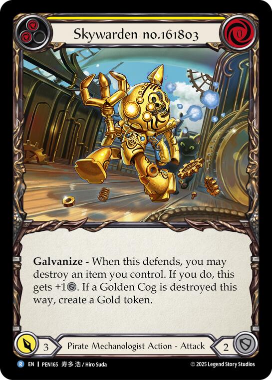 Skywarden No(Red)6(Red)80(Blue) (Yellow) (Rainbow Foil) [PEN165] (Compendium of Rathe)  Rainbow Foil | Card Citadel