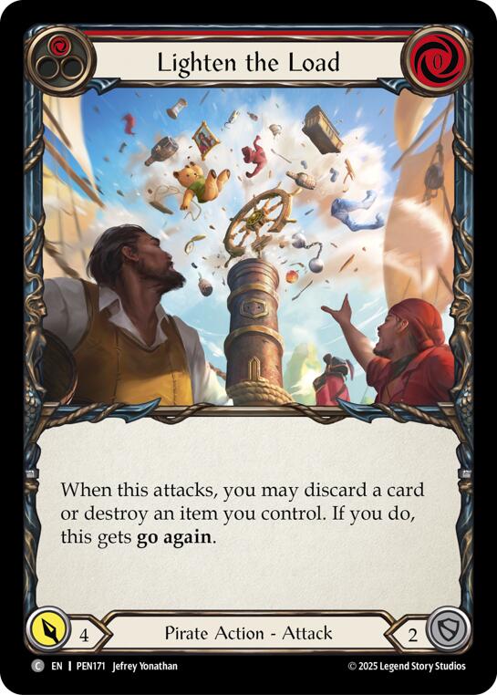 Lighten The Load (Red) (Regular) [PEN171] (Compendium of Rathe) | Card Citadel