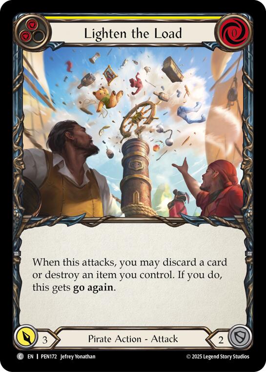 Lighten The Load (Yellow) (Regular) [PEN172] (Compendium of Rathe) | Card Citadel